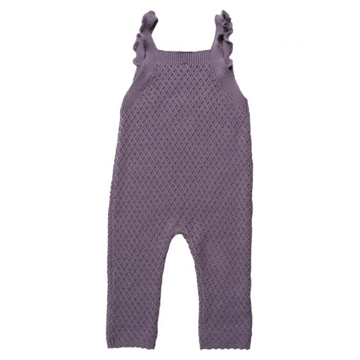 Pantaloni Alma, bumbac organic, mov, Hanevild [2]