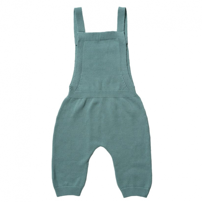 Pantaloni August, bumbac organic, albastru mineral, Hanevild [2]