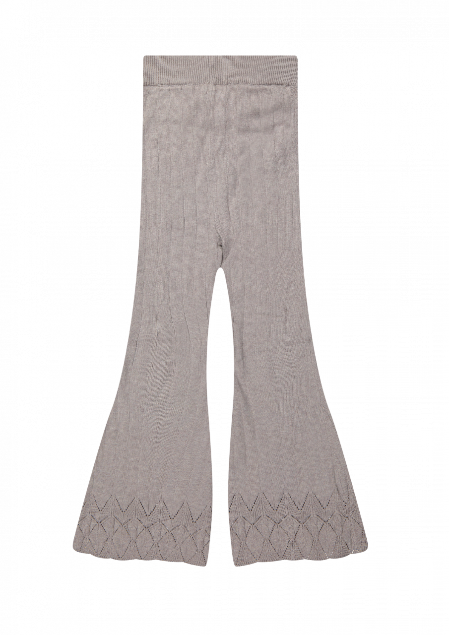 Pantaloni evazați, Mary, bumbac organic, culoarea Lilac [3]