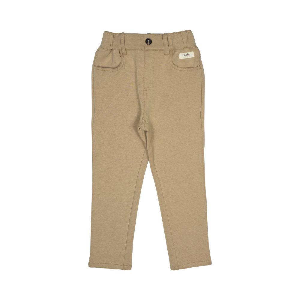 Pantaloni Grays, bumbac organic, Peanut, Baje [2]