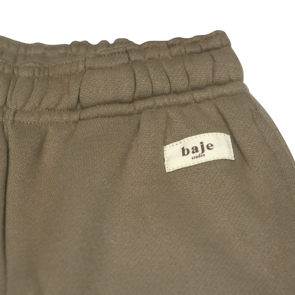 Pantaloni Kew, bumbac organic, Taupe, Baje [2]