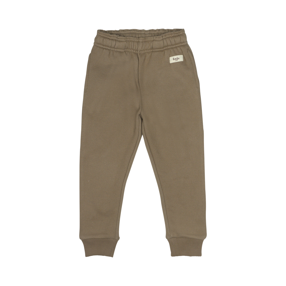 Pantaloni Kew, bumbac organic, Taupe, Baje [4]