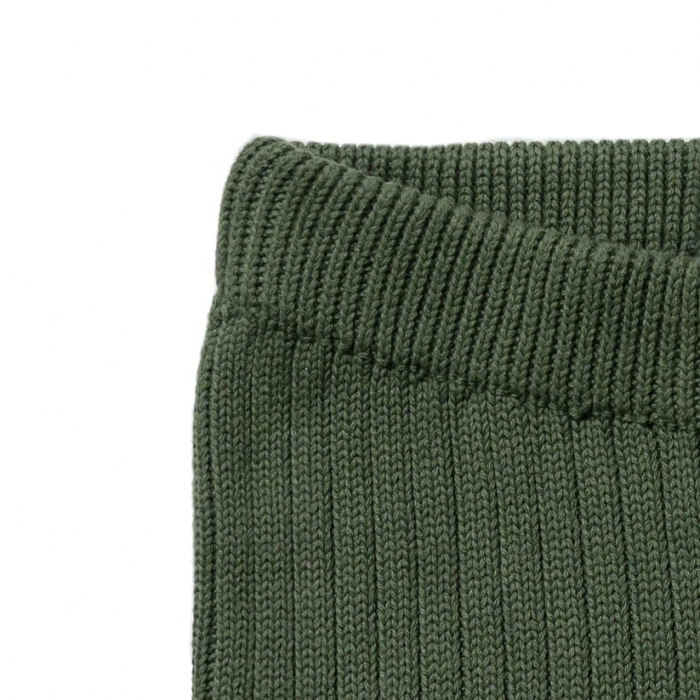 Pantaloni Lynge, bumbac organic, verde, Hanevild [3]