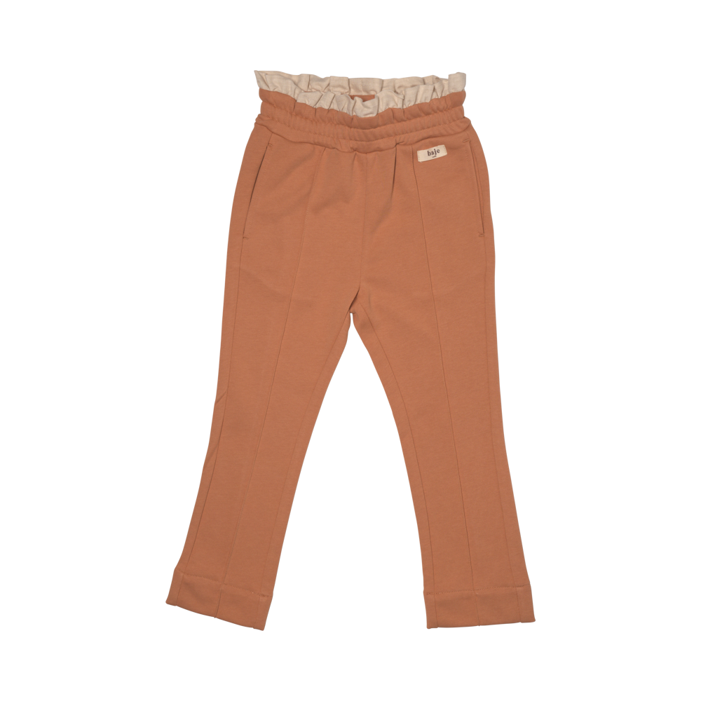 Pantaloni Wolvi, bumbac organic, culoarea peach, Baje [3]