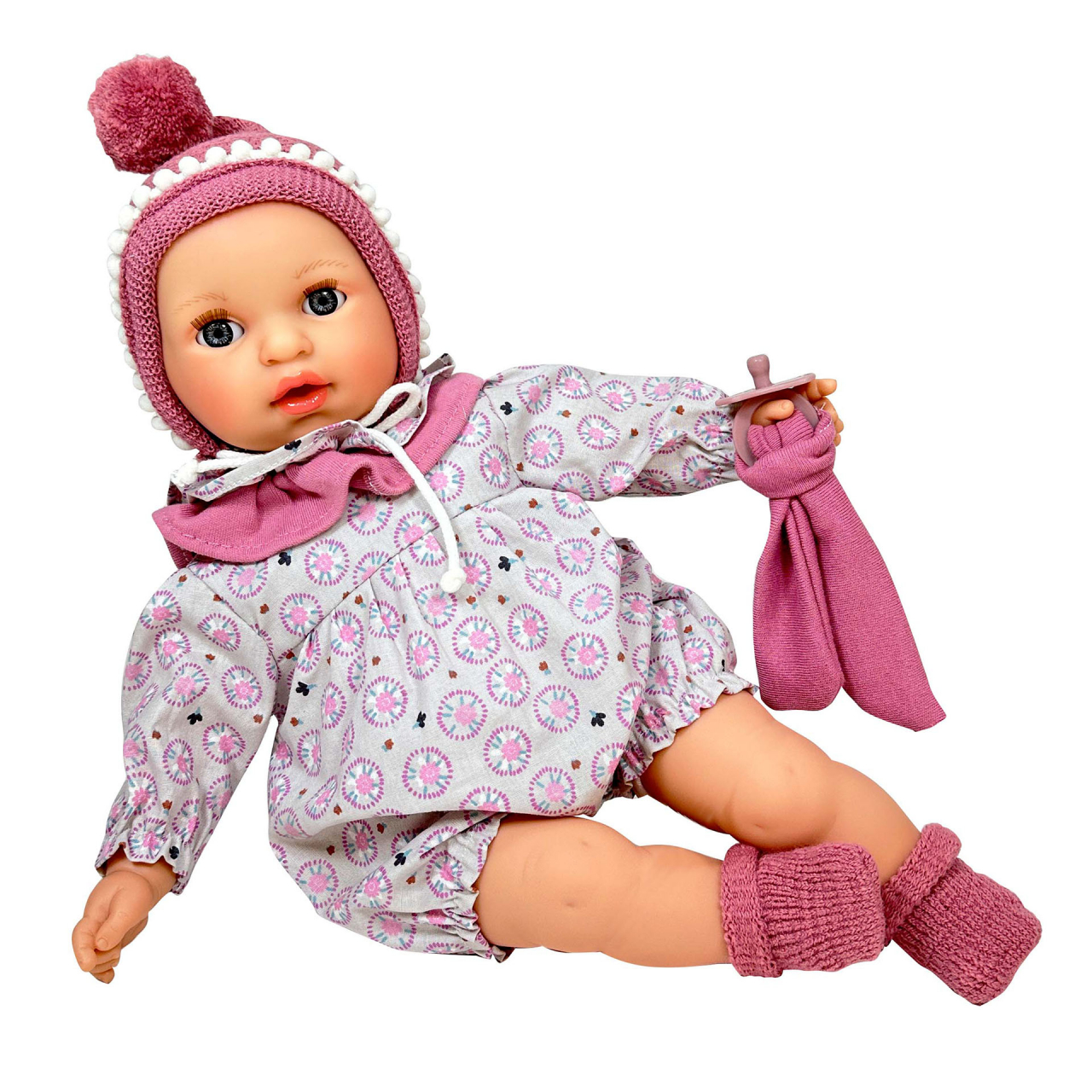 Papusa Nines D'Onil, Alex Pompon, cu sunete, cu jucarie, ambalata in cutie, cu miros de vanilie, 40 cm [1]