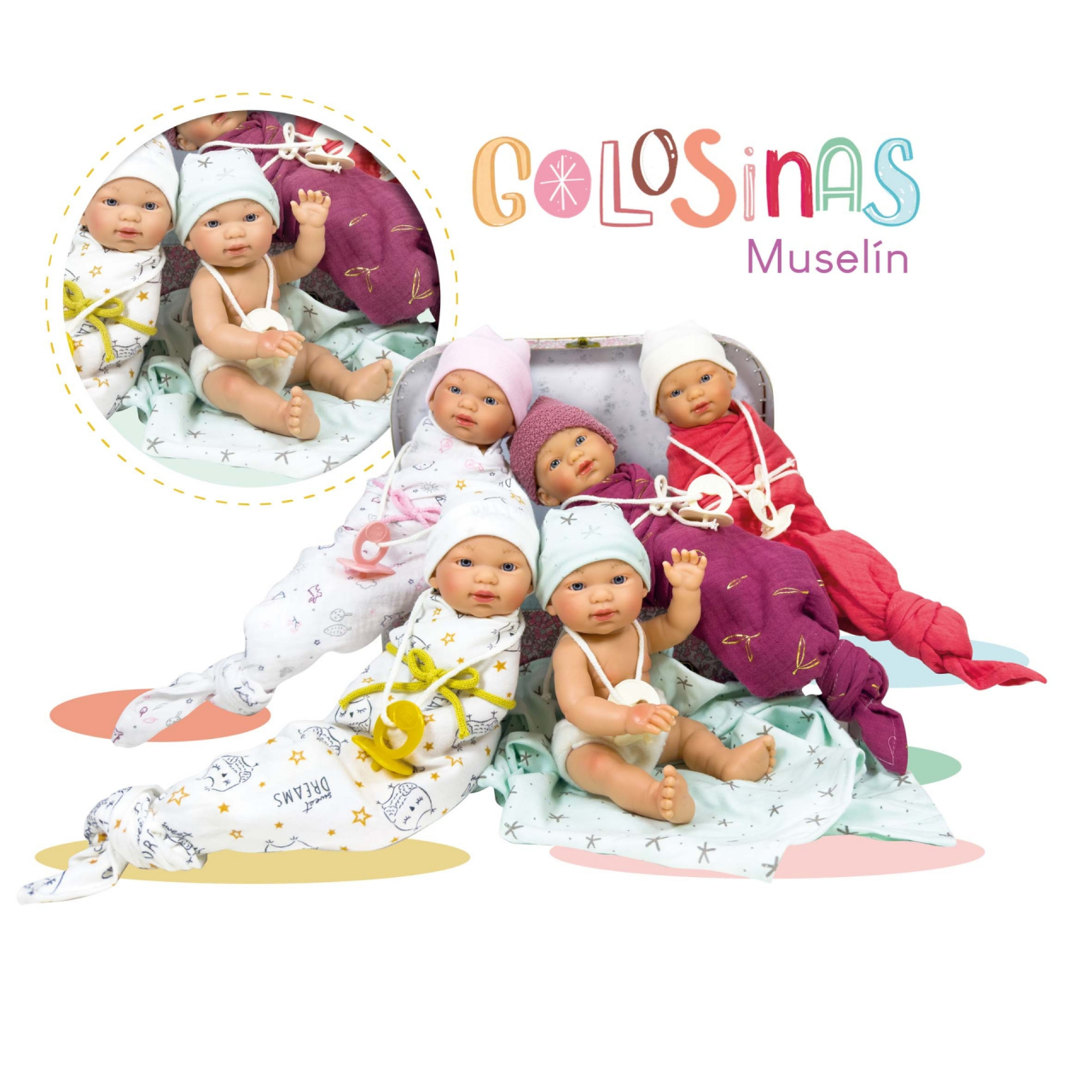 Papusa Nines D'Onil, Colectia Golosinas, cu miros de vanilie, 26 cm (2024) [1]
