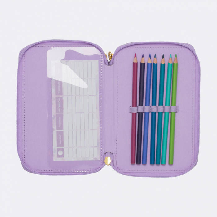 Penar cu trei secțiuni complet echipat, Unicorn princess purple [3]