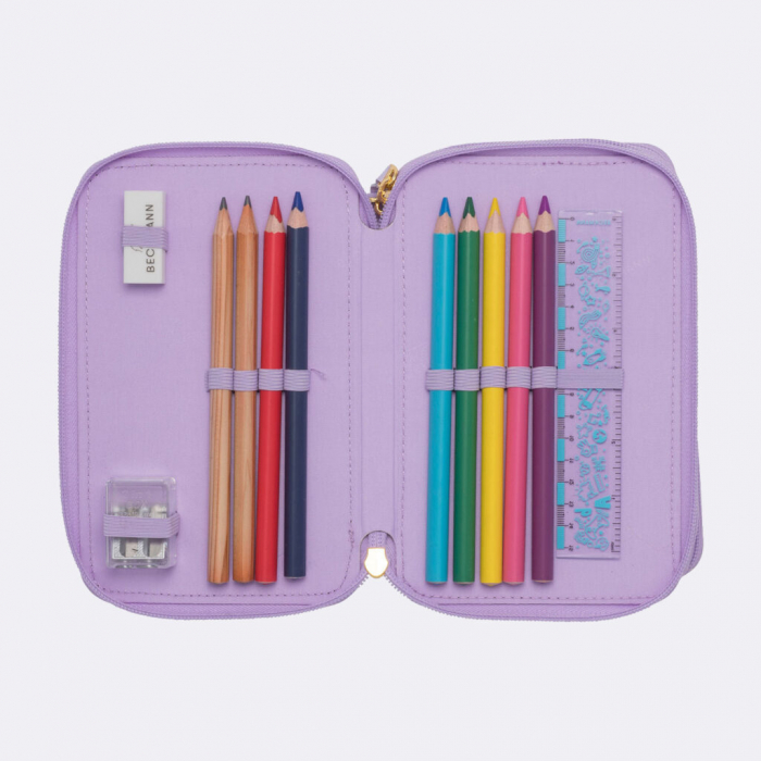 Penar cu trei secțiuni complet echipat, Unicorn princess purple [2]
