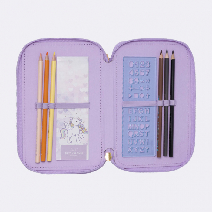 Penar cu trei secțiuni complet echipat, Unicorn princess purple [4]