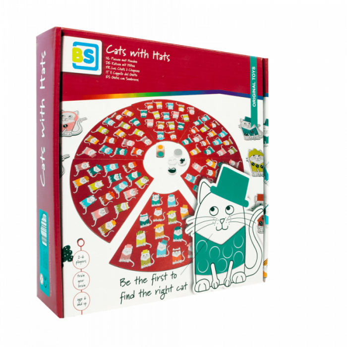 Pisici cu palarii, joc de atentie, BS Toys [4]