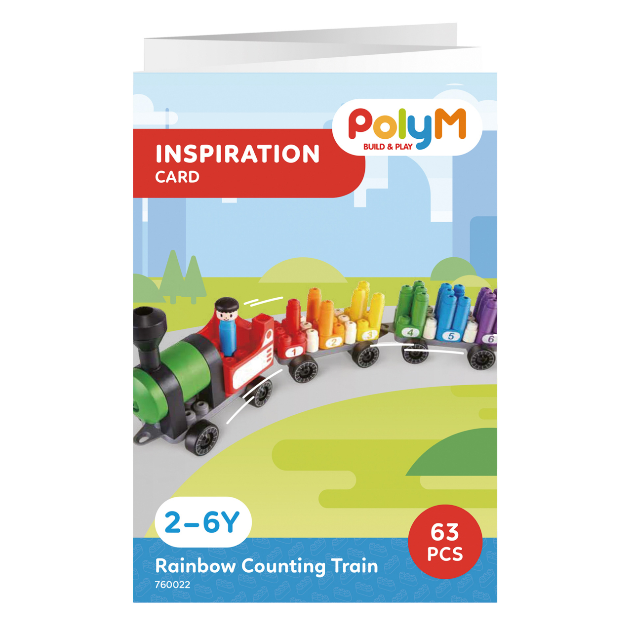 PolyM - Tren colorat de jucarie (63 piese) [6]