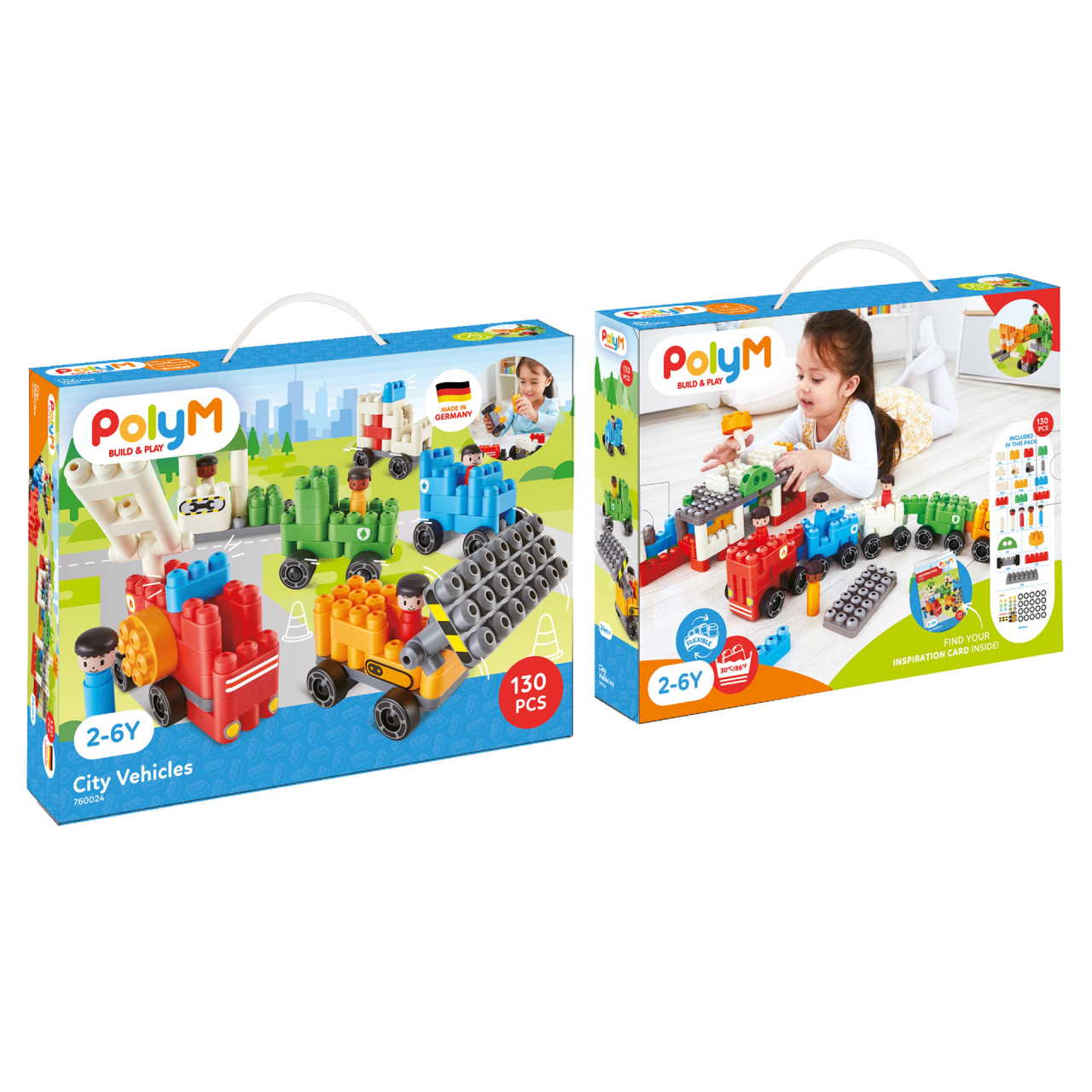PolyM - Vehicule de jucarie pentru copii (130 piese) [1]