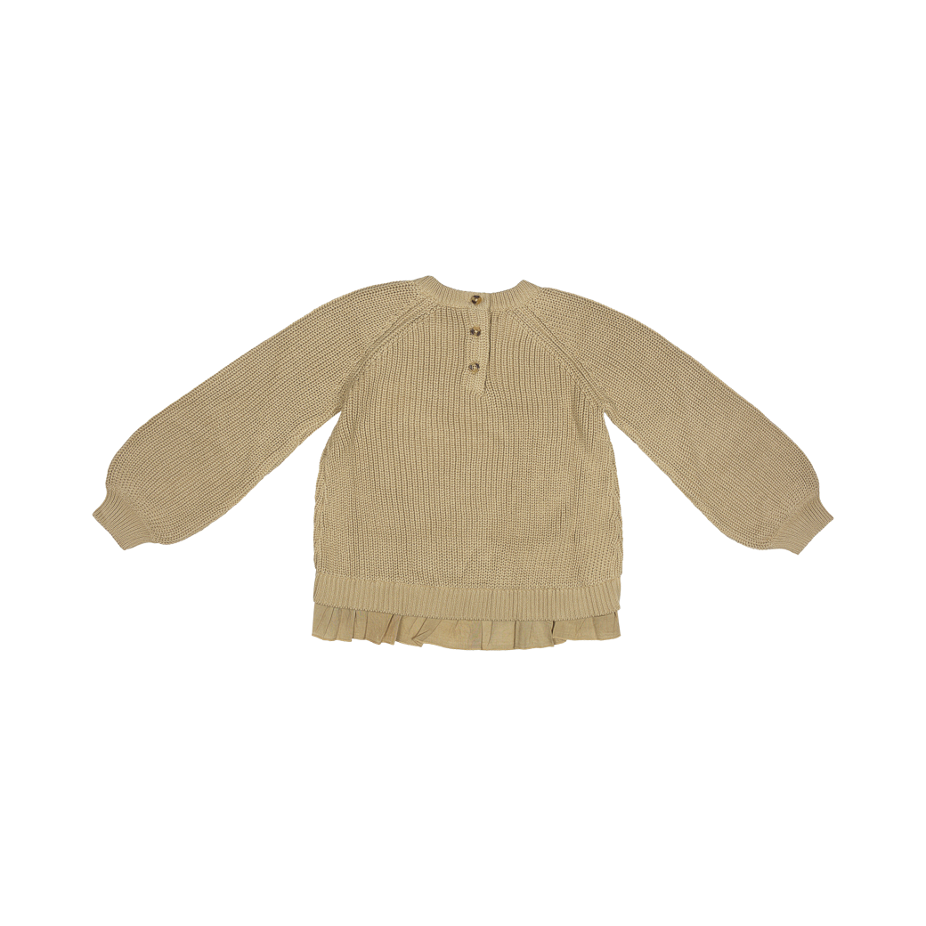 Pulover Hayes, bumbac organic, culoarea Peanut, Baje [4]