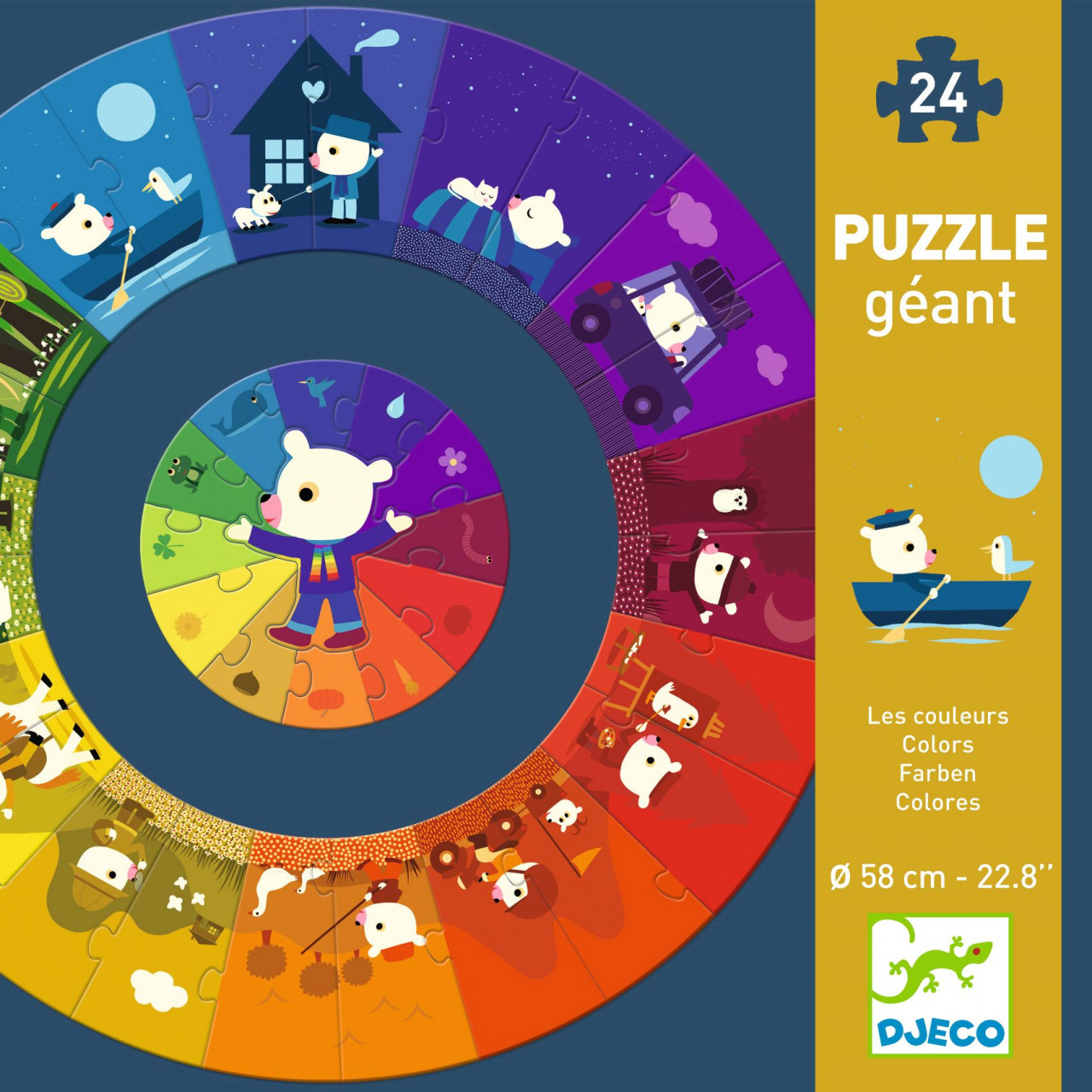 Puzzle circular Culori, Djeco [1]