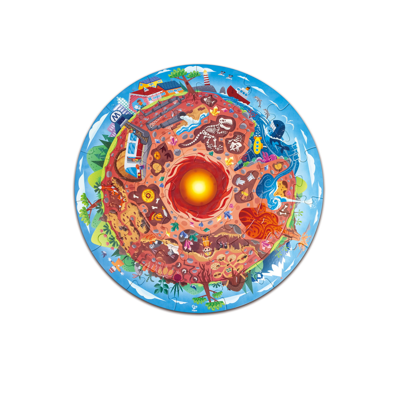 Puzzle copii arheologie, cu lumini led  (38 piese) [1]