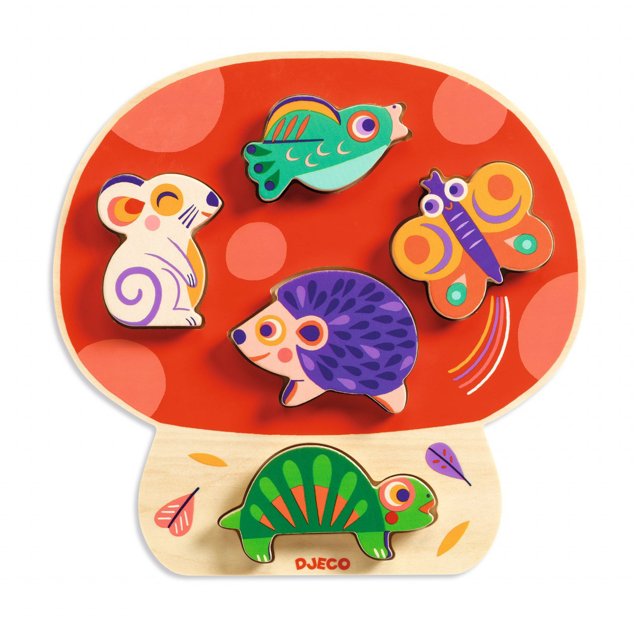 Puzzle din lemn Ciupercuta Anianco, Djeco [1]