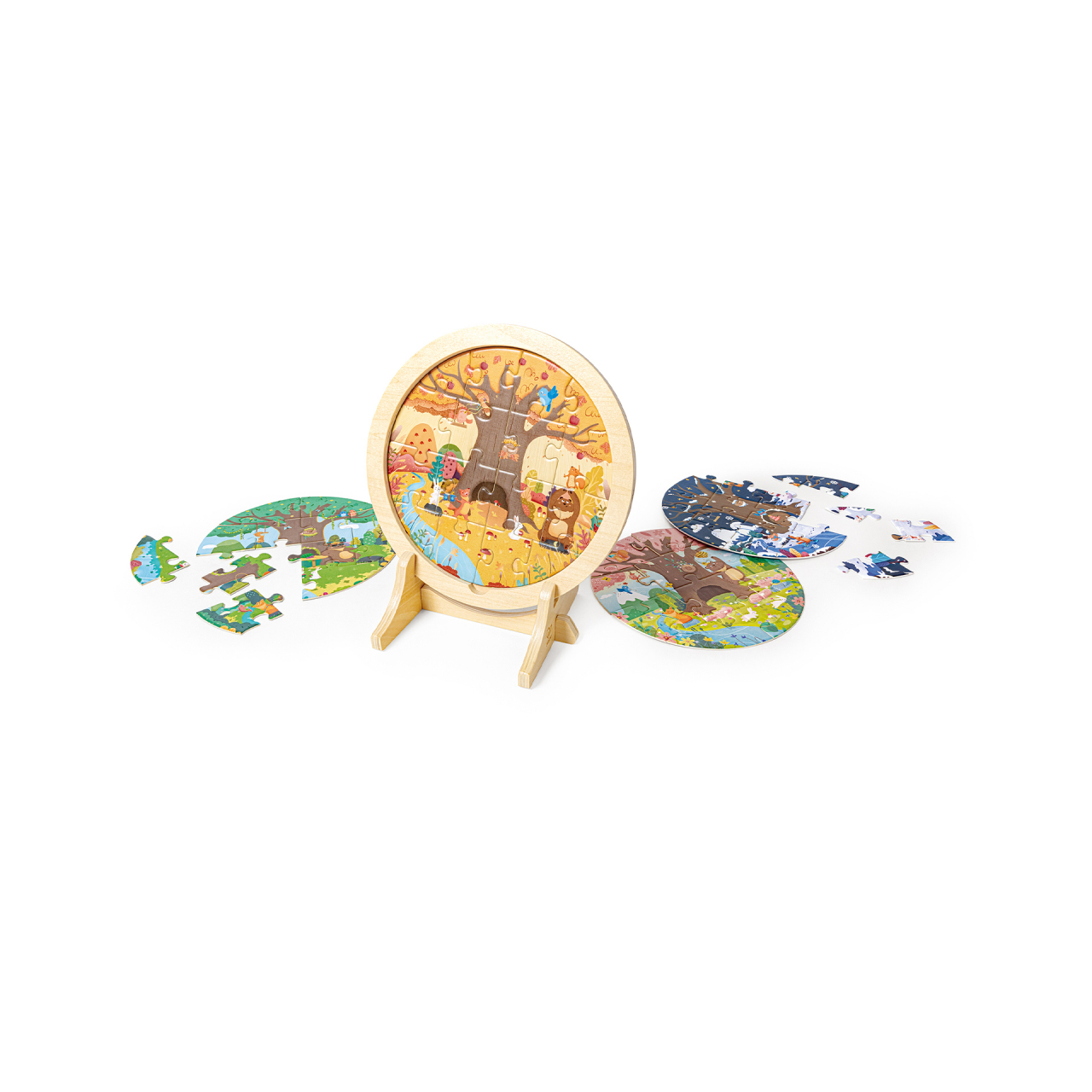 Puzzle din Lemn copii - Set 4 Anotimpuri (10, 12, 16 si 18 piese) [1]