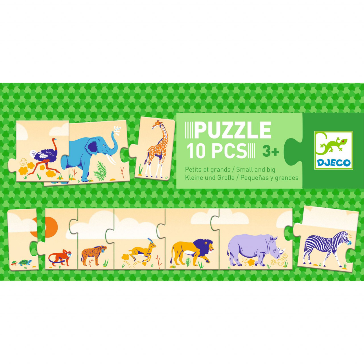 Puzzle din lemn De la mic la mare, Djeco [1]