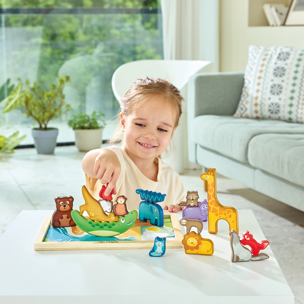 Puzzle din lemn pentru copii - Regatul animalelor [2]