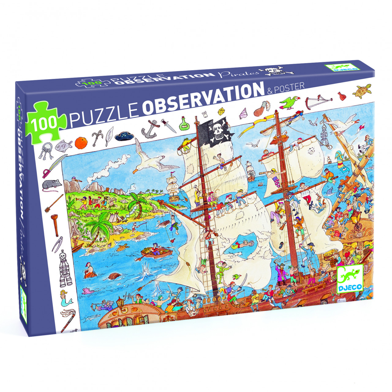 Puzzle observatie Pirati, Djeco [1]