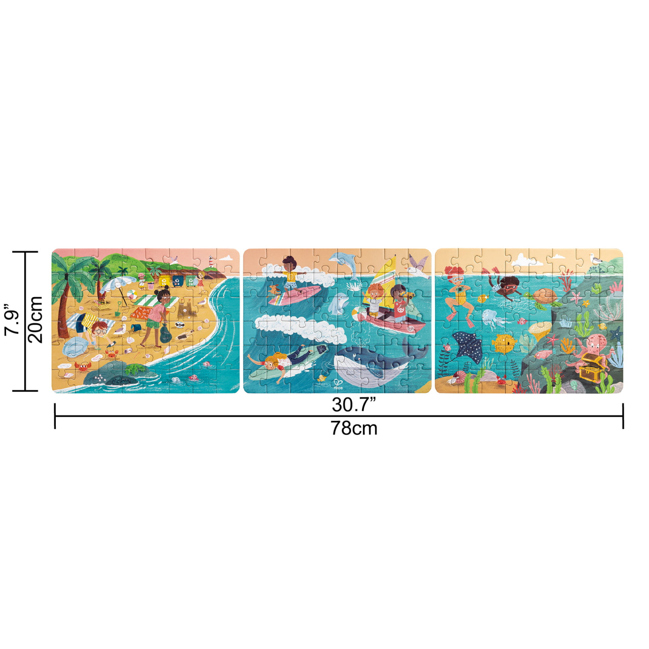 Puzzle pentru copii Prietenii Oceanului (3 in 1) si joc storytelling [3]