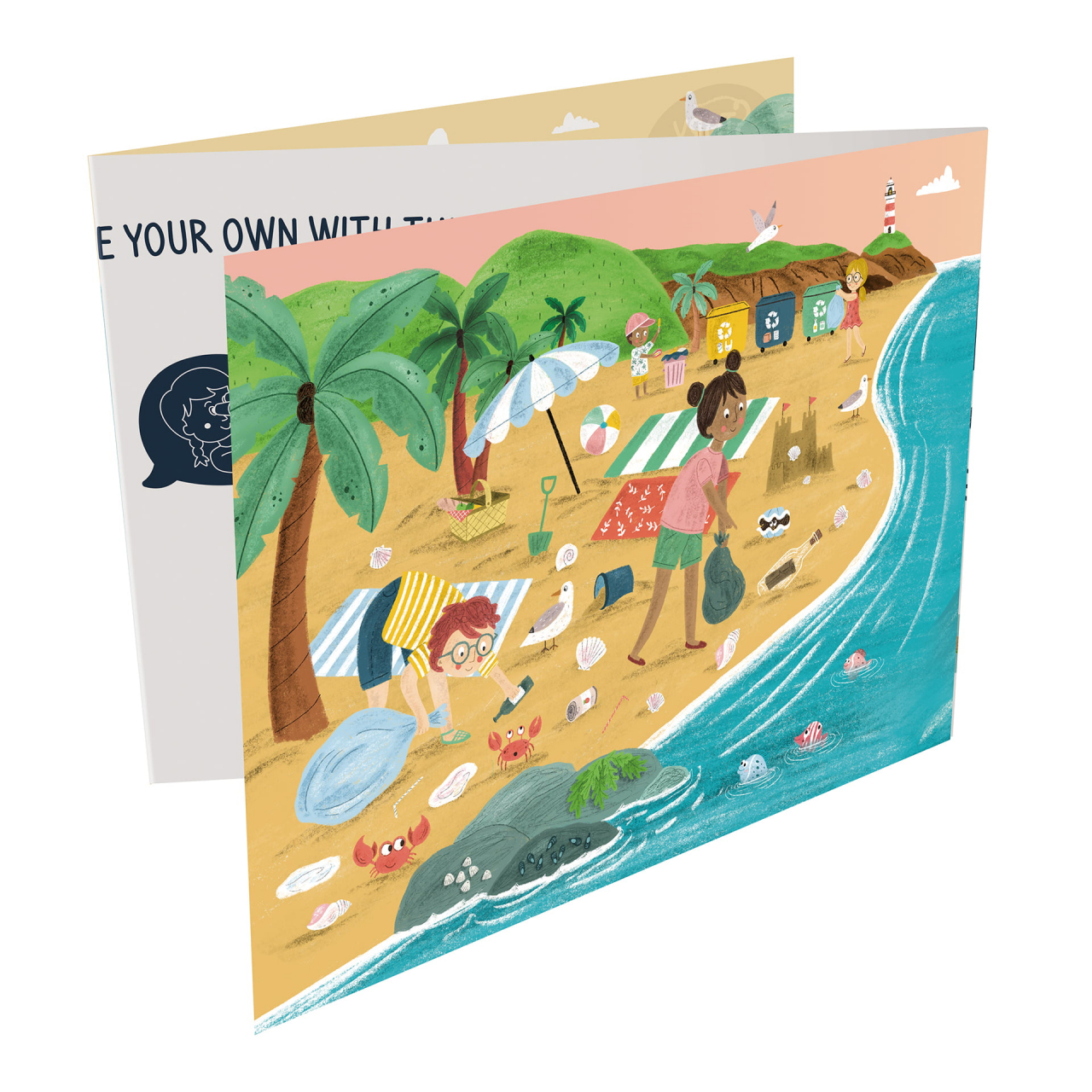 Puzzle pentru copii Prietenii Oceanului (3 in 1) si joc storytelling [5]