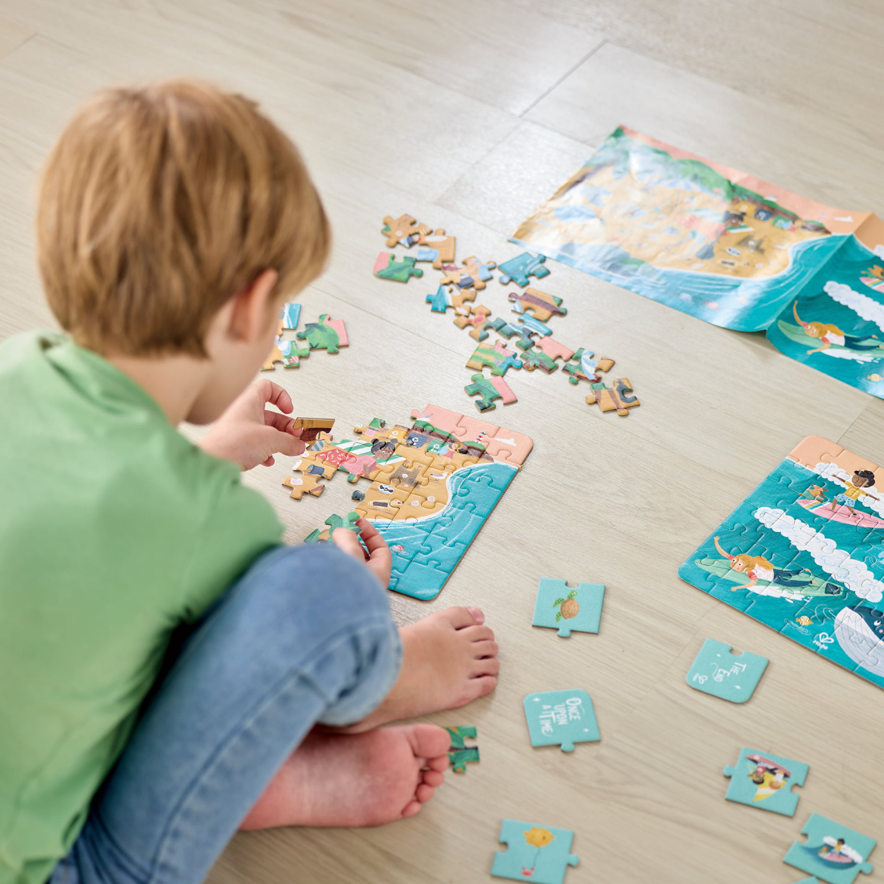 Puzzle pentru copii Prietenii Oceanului (3 in 1) si joc storytelling [4]