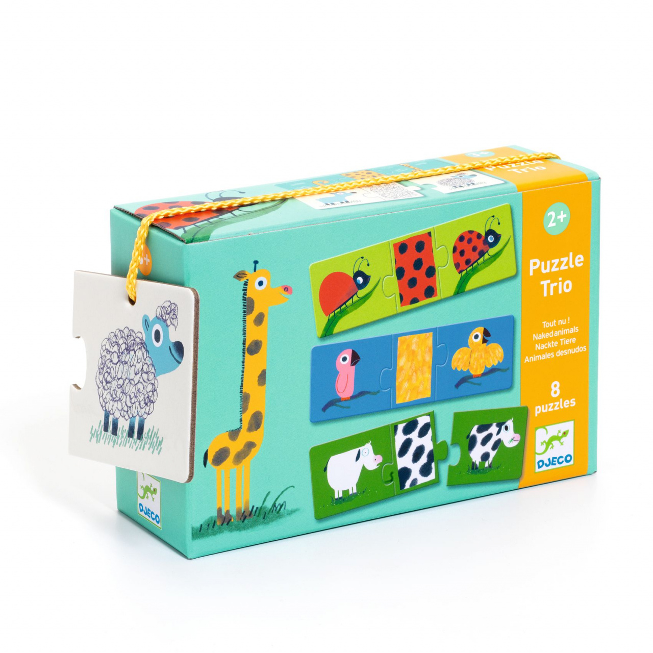 Puzzle trio Animale dezbracate, Djeco [1]