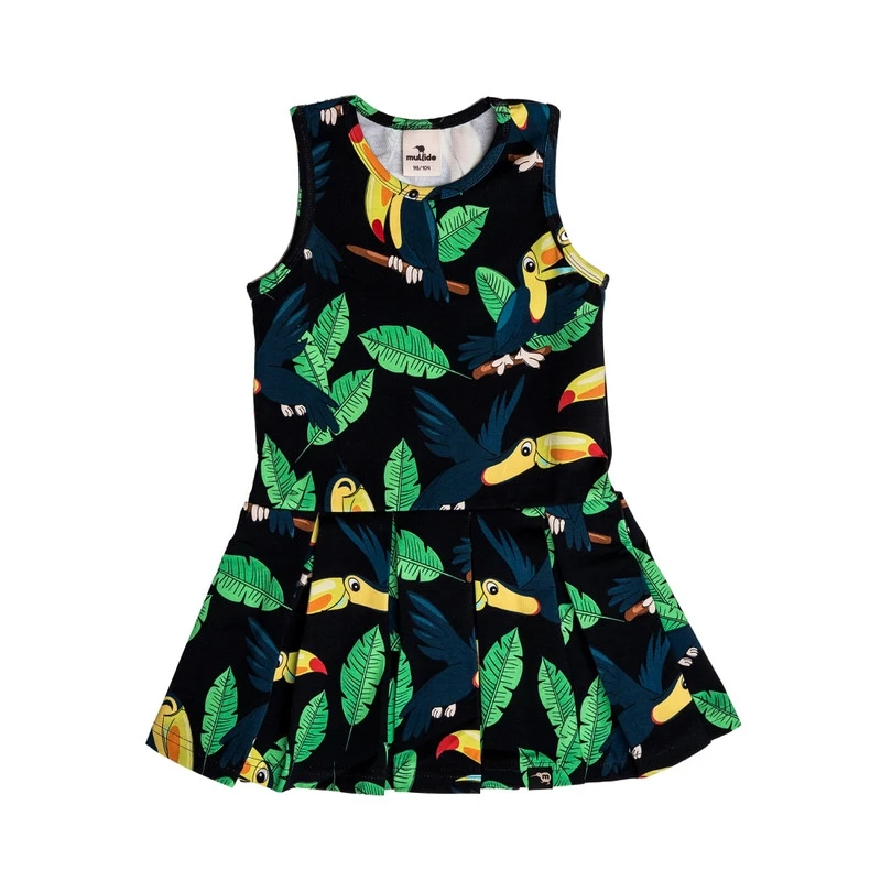 Rochie de vara, bumbac organic, Black Toucan [5]