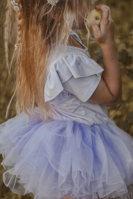 ROCHIE TUTU DOLLY by Le Petit Tom ® TIMELESS, mânecă scurtă, Lavender [3]