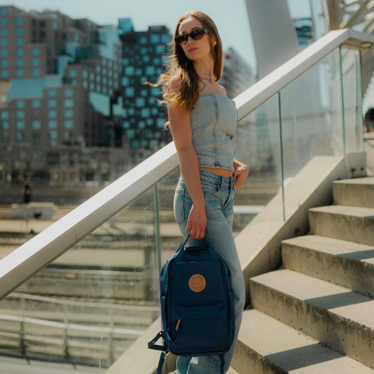 Rucsac, ghiozdan ergonomic City Light, Blue Fade [2]