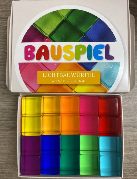 Set 100 cuburi acrilice luminoase, Bauspiel [9]