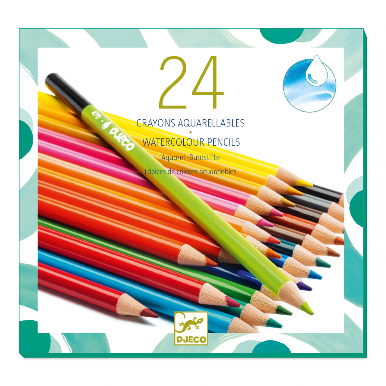 Set 24 creioane acuarela, Djeco [1]