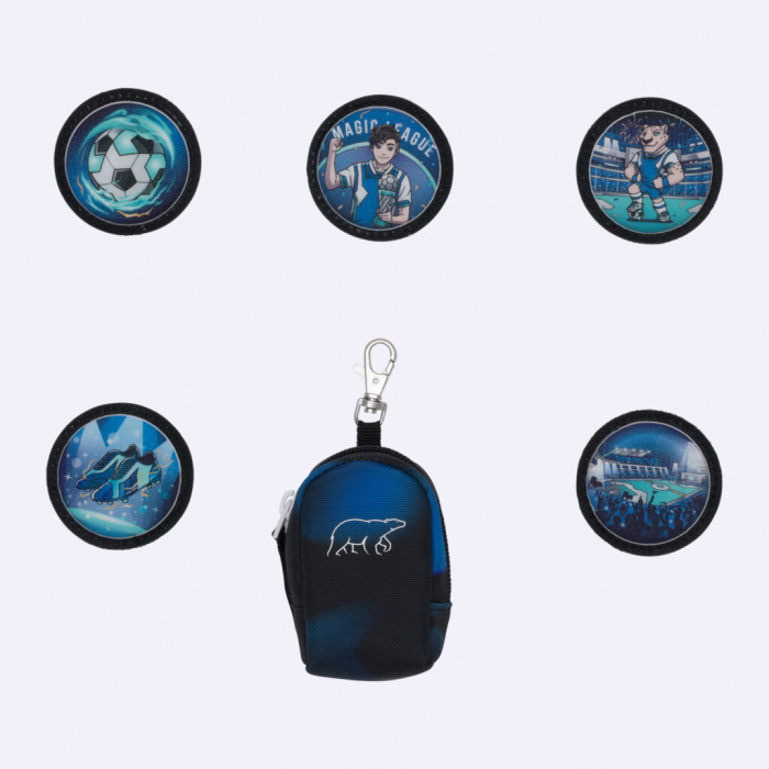 Ghiozdan, rucsac ergonomic cu perna de aer, set Active Air FLX 6 piese, Magic League [22]