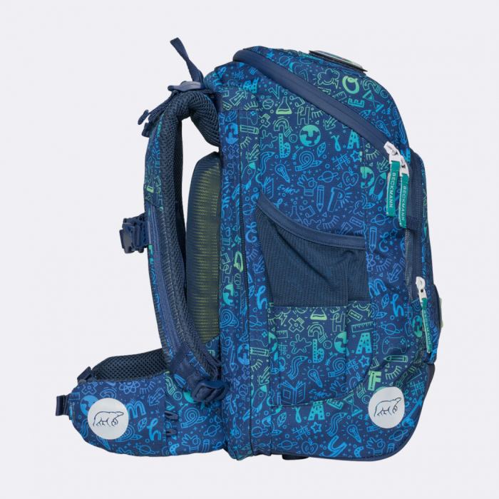 Ghiozdan, rucsac ergonomic cu perna de aer, set Active Air FLX 6 piese, Science [6]