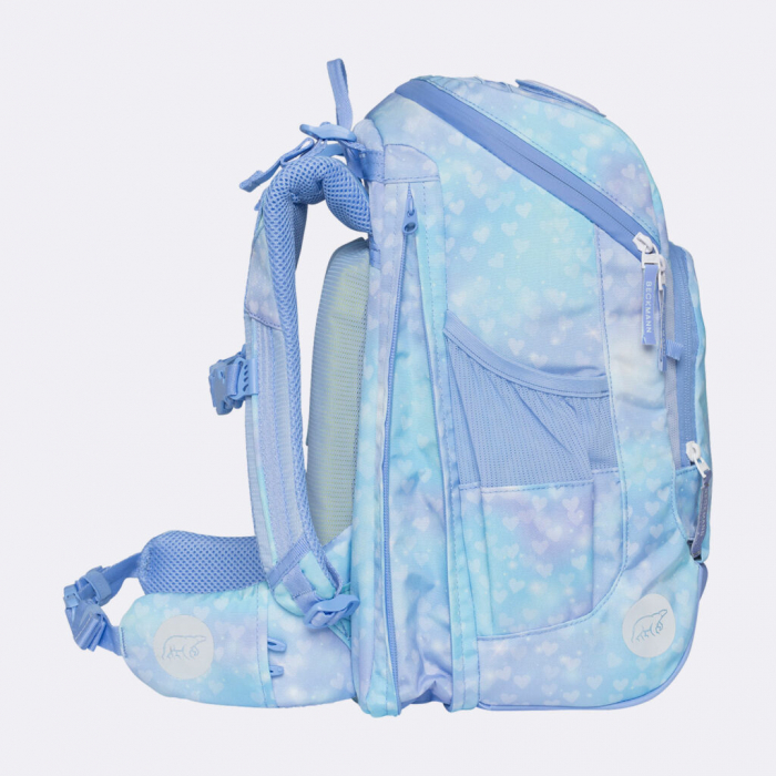 Ghiozdan, rucsac ergonomic cu perna de aer, set Active Air FLX 6 piese, Unicorn Princess Ice Blue [8]