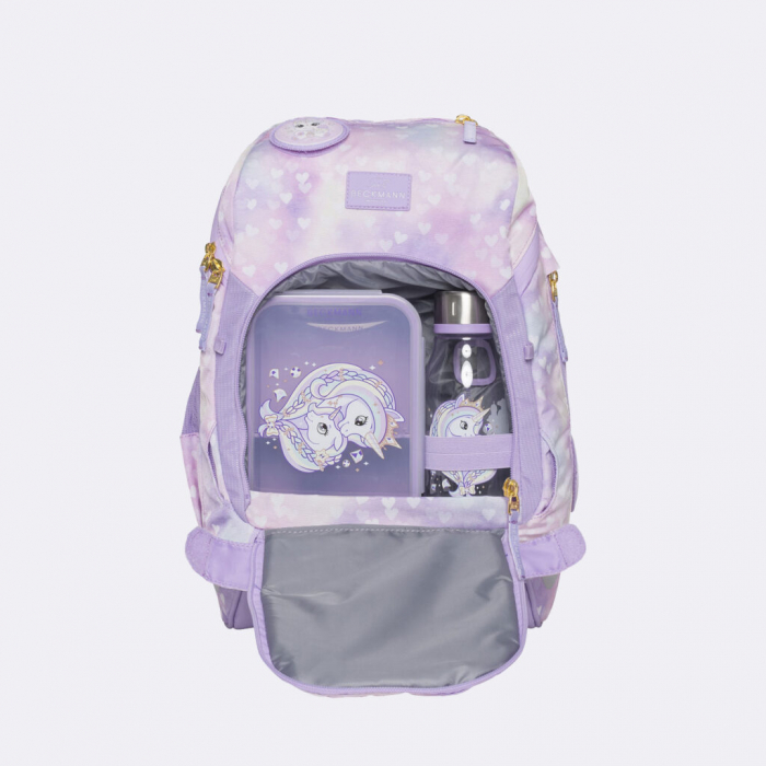 Ghiozdan, rucsac ergonomic cu perna de aer, set Active Air FLX 6 piese, Unicorn Princess Purple [9]