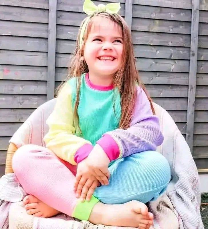 Set bluza & pantalon din bumbac organic gofrat (waffle)- Limited Edition 90’s NEON [1]