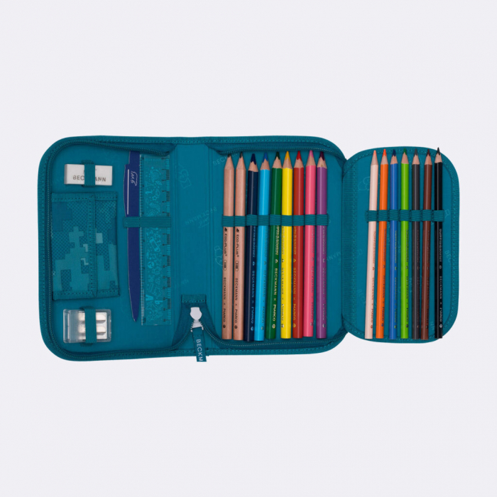 Ghiozdan, rucsac ergonomic, set clasic 6 piese, Jungle Game [17]