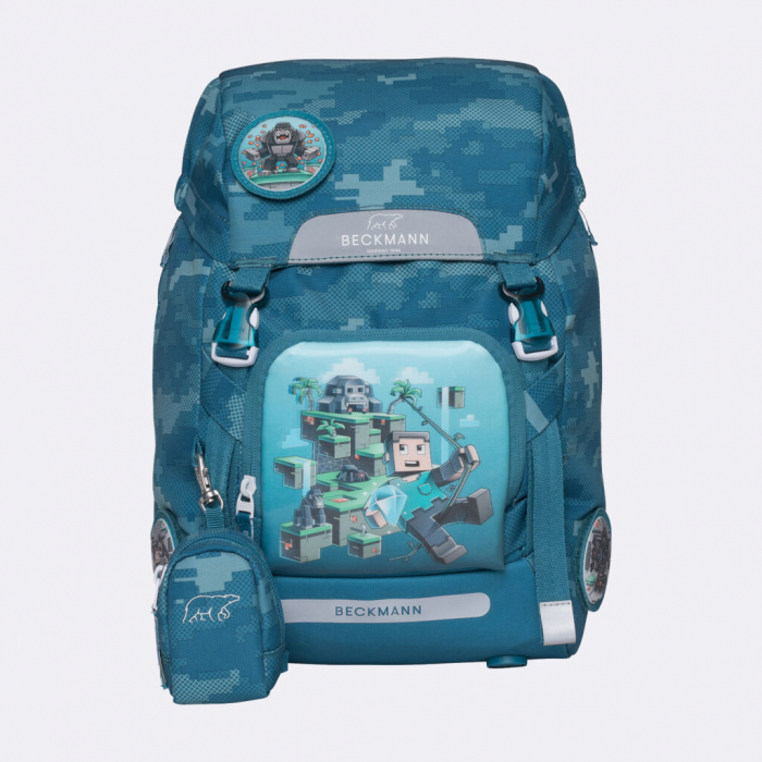 Ghiozdan, rucsac ergonomic, set clasic 6 piese, Jungle Game [3]
