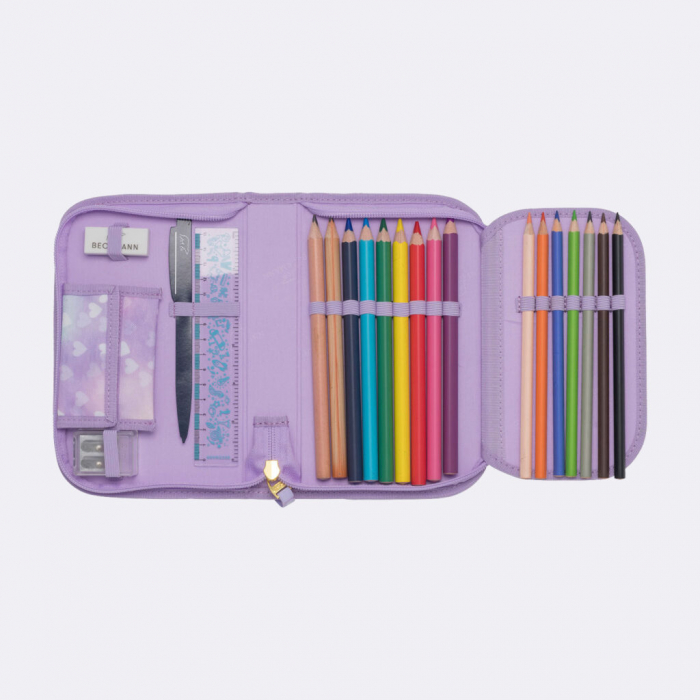 Ghiozdan, rucsac ergonomic, set clasic 6 piese, Unicorn Princess Purple [16]