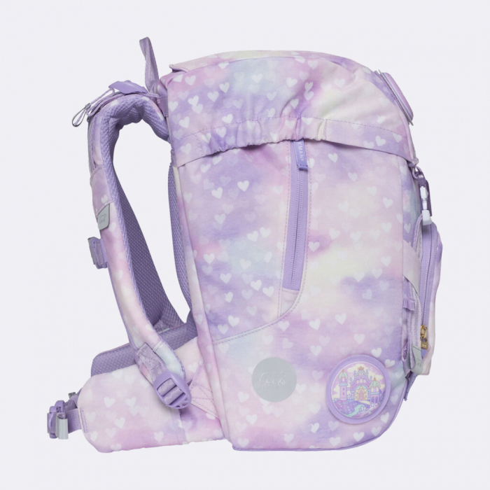 Ghiozdan, rucsac ergonomic, set clasic 6 piese, Unicorn Princess Purple [7]
