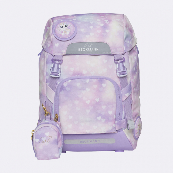 Ghiozdan, rucsac ergonomic, set clasic 6 piese, Unicorn Princess Purple [4]