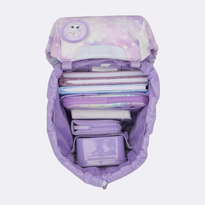 Ghiozdan, rucsac ergonomic, set clasic 6 piese, Unicorn Princess Purple [9]