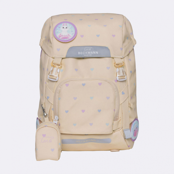 Ghiozdan, rucsac ergonomic, set clasic 6 piese, Yellow Heart [4]