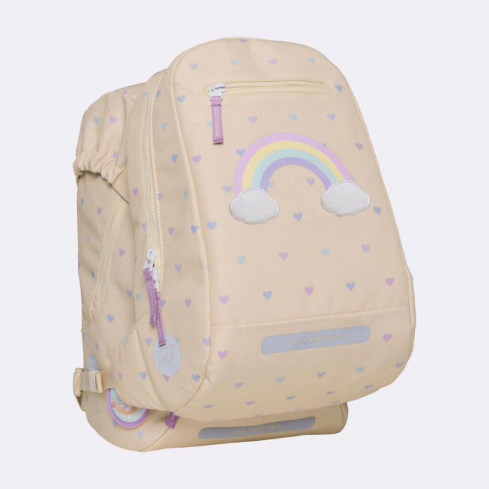 Ghiozdan, rucsac ergonomic, set clasic 6 piese, Yellow Heart [11]