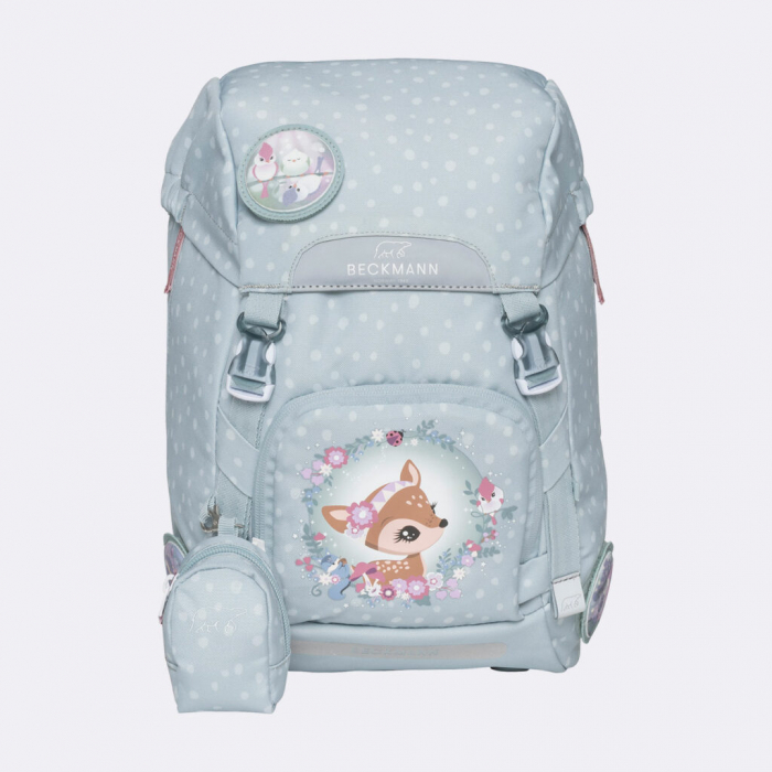 Ghiozdan, rucsac ergonomic, set clasic 6 piese, Forest Deer Dusty Mint [3]
