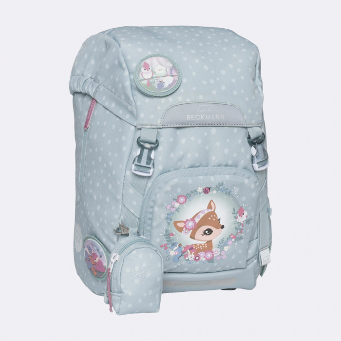 Ghiozdan, rucsac ergonomic, set clasic 6 piese, Forest Deer Dusty Mint [5]