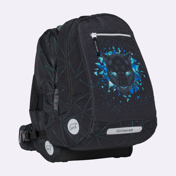 Ghiozdan, rucsac ergonomic cu perna de aer, set Active Air FLX 6 piese, Panther [12]