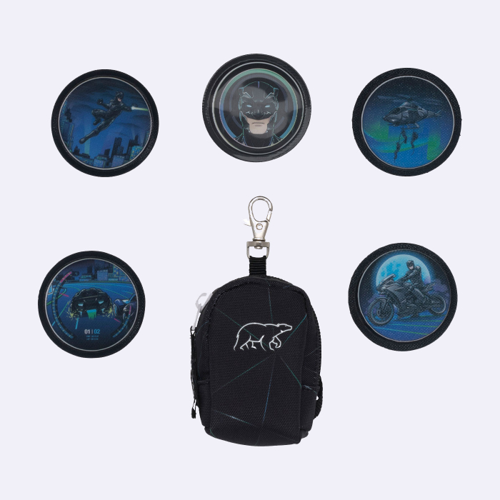 Ghiozdan, rucsac ergonomic cu perna de aer, set Active Air FLX 6 piese, Panther [19]